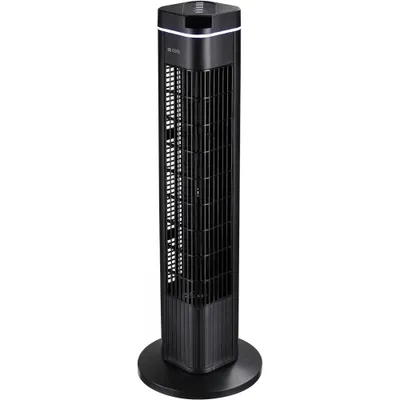 Produktbild von Be Cool BC29STTFD, Haushaltsturmventilator, Schwarz, Flur, 0 - 70°, Fernbedienung, Tasten, 8 h