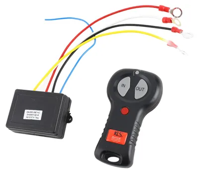 Zdjęcie produktu dla Zestaw pilota do wciągarki 12 V – bezprzewodowy, elektryczny, z jednym przełącznikiem, wzmocniony, zamiennik do samochodów ciężarowych