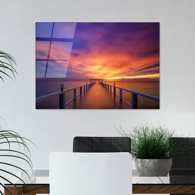 Image de Wallity, UV-232 70 x 100, Peinture décorative en verre trempé, 100 % verre trempé, multicolore, 70 x 100 cm