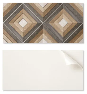 Immagine prodotto di Pannello in vinile autoadesivo con stampa, dimensioni 120 x 60 cm, motivo geometrico a rombi