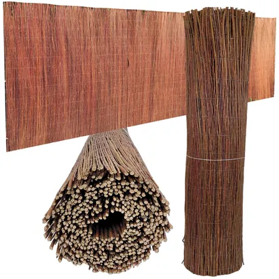 Obrázek produktu pro Proutěná rohož 100 cm x 500 cm, neoloupaná, proutěný plot, zástěna, kryt, bariéra