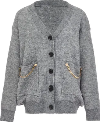 Immagine prodotto di Cardigan da donna Caissa - grigio chiaro melange, M