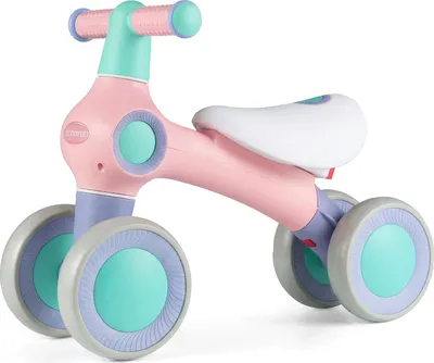 Produktbild von COSTWAY Kinder Laufrad ab 1 Jahr, Baby Lauflernrad mit 4 Räde & verstellbarem Sitz, Balance Rutschrad ohne Pedal, Geschenk für Kinder zum 1 Geburtstag