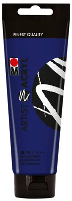 Acrylfarbe Permanentviolett, 120 ml, hochpigmentiert, pastos