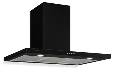 Obrázok produktu pre Klarstein Limelight digestor - nástenný digestor z ušľachtilej ocele, odsávač pár s 3 stupňami výkonu, 600 m³/h, digitálny displej, LED osvetlenie, 64 dB, šírka 90 cm, čierny