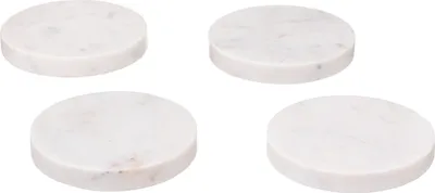 Obrázok produktu pre Secret de Gourmet | Podložky - sada 4 kusov - biely mramor - elegantný dizajn - vysoká kvalita a odolnosť