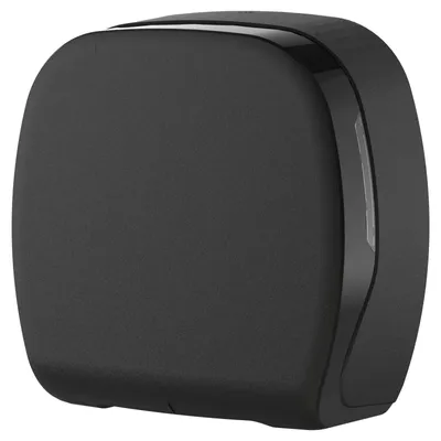 Produktbild von HyPaFol Jumbo Toilettenpapierspender, schwarz matt, für Rollen bis Ø24 cm