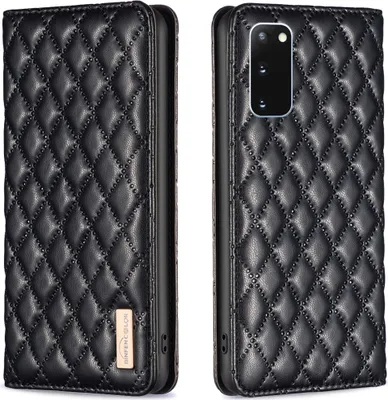Produktbild von Galaxy S20 Hülle, Elegant Bookstyle Flip Leder Kartenfächer Schutzhülle mit Ständer für Samsung Galaxy S20 Schwarz