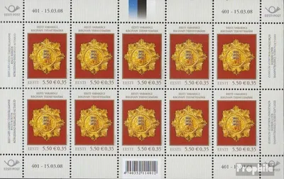 Produktbild von Briefmarken Estland 2008 Mi 608Klb Kleinbogen (kompl.Ausg.) postfrisch Orden