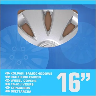 Obrázok produktu pre Sada krytov kolies Aura 16 palcov 4 kusy vo vitríne