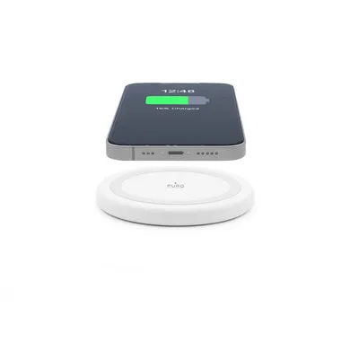 Zdjęcie produktu dla Ładowarka bezprzewodowa do smartfonów Android iPhone 15W - biała