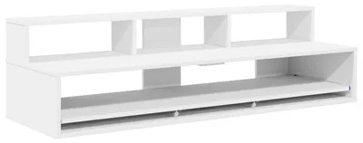 Produktbild von vidaXL Studiotisch Weiß 130 x 42,5 x 36 cm Holzwerkstoff