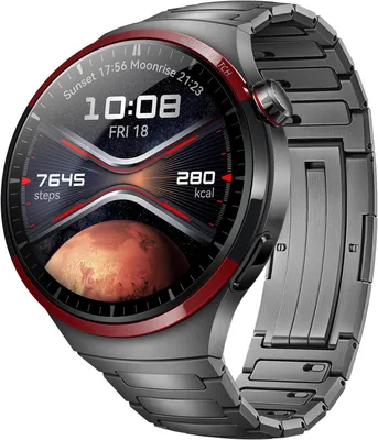 Produktbild von HUAWEI Watch 4 Pro Space Edition,Titane DLC de qualité aérospatiale,Aperçu des indicateurs de santé 2.0,Jusqu'à 21 Jours d'autonomie de la Batterie,Téléphonie cellulaire eSIM