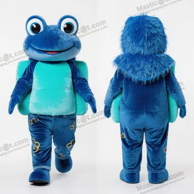 Produktbild von Smaragdgrüner MASTICOT Breit-Schulter-Frosch-Maskottchen