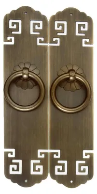 Produktbild von Set mit 2 Vintage-Messing-Griffen für Möbel