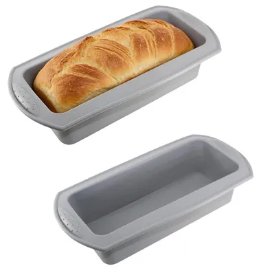 Immagine prodotto di 2 stampi in silicone rettangolari, colore grigio