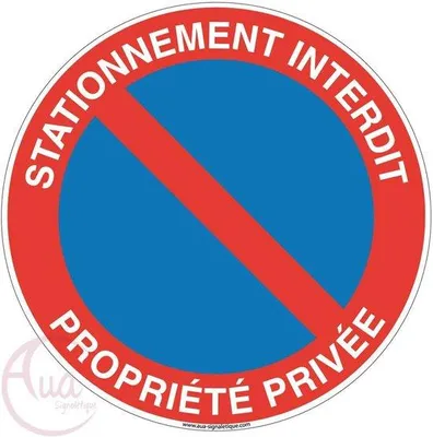 Produktbild von Famanu Parkplatzschild Verbotene Zufahrt - Ø 230 mm