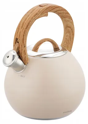 Obrázek produktu pro Pískací konvice Klausberg KB 7956, 3l, tepelně izolovaná rukojeť, vícevrstvé dno, indukce, béžová