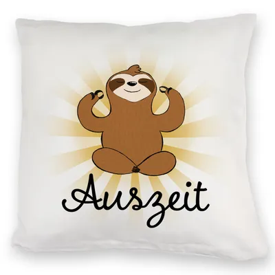 Produktbild von Auszeit Faultier Kuschelkissen