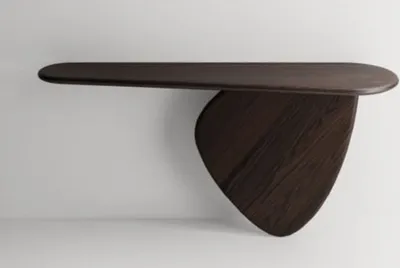 Produktbild von Casa Padrino Luxus Massivholz Konsole Dunkelbraun 160 x 45 x H. 80 cm - Eichenholz Konsolentisch - Wohnzimmer Möbel - Hotel Möbel - Luxus Möbel - Luxus Einrichtung