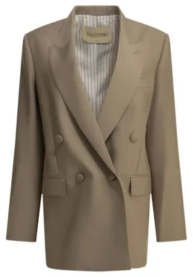 Productafbeelding van VALENTINO blazer en mohair trui, beige kleur - maat 42