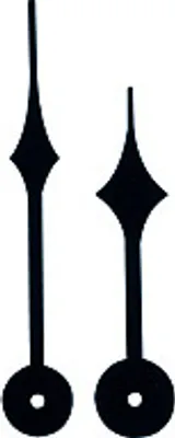 Produktbild von SELVA Zeigerpaar Funkuhren Kathedral schwarz Minutenzeiger-L:45mm
