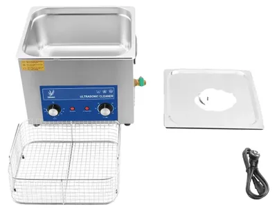 Obrázek produktu pro Ultrazvukový čistič, frekvence 40 kHz, přenosný design, 15 l, modrý