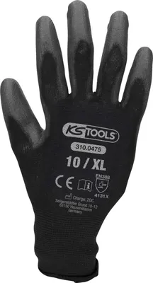 Obrázek produktu pro KS TOOLS Mikro rukavice z jemného úpletu, černé, 10, 12 párů ( 310.0475 )