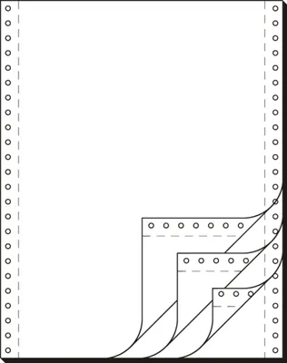 Produktbild von SIGEL 91400 DIN-Computerpapier / Endlospapier, 4fach, 12"x240 mm (A4 hoch),  Selbst-Durchschreibend, blanko, 500 Sätze