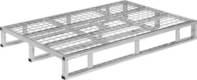 Produktbild von Kongamek Stahlpalette 1200x800x153mm mit Gitter und 1000kg Tragkraft
