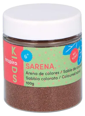 Produktbild von INNSPIRO Farbsand Erde 100 g, zur Dekoration und zum Basteln