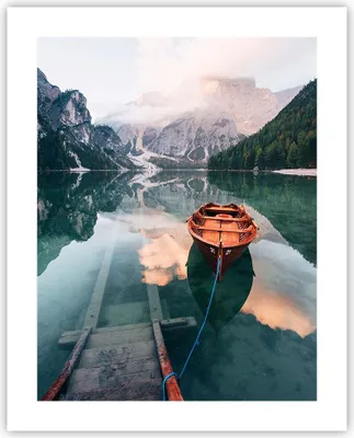 Produktbild von Poster - Poster ohne Rahmen - See Berg Tal - 40x50 cm - Wand Bild - Wanddeko - Wandbilder - Kunstposter - Wandposter - Bilder - Kunstdruck - Wanddekoration - Wandbild - P2XPA40x50-5176