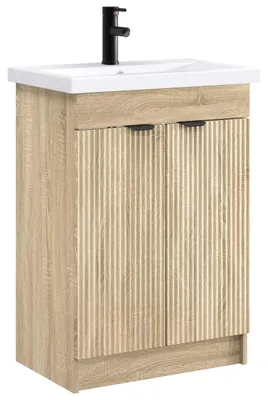 Immagine prodotto di Set di mobili da bagno vidaXL in rovere Sonoma 56 x 37,5 x 81 cm