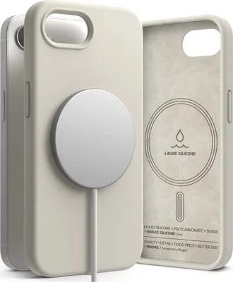 Produktbild von Ringke Magsafe Silikonhülle für iPhone 16e - Beige
