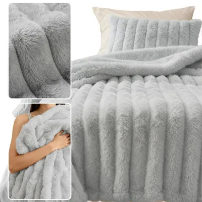 Zdjęcie produktu dla Koc Bunny 150x200 cm Popielaty