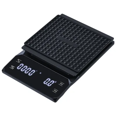 Produktbild von Handfilter Kaffeewaage mit hoher Präzision und Timer – Kompakte elektronische Waage für Kaffee und Kochen – Ideal für Zuhause und Geschäft – Schwarz.