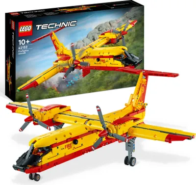 Produktbild von LEGO 42152 Technic Löschflugzeug Feuerwehr-Flugzeug-Spielzeug als Geschenk-Idee für Kinder ab 10 Jahre, Konstruktionsspielzeug und Kinderzimmer-Deko