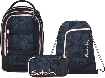Produktbild von Satch, Schulrucksack-Set PACK Midnight Jungle 3-teilig, ab 5. Klasse