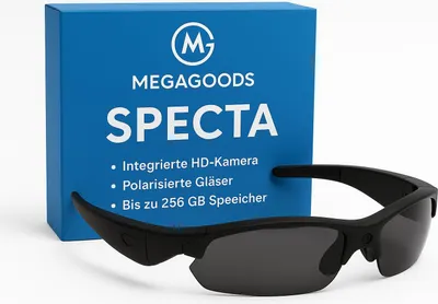Produktbild von Kamera-Brille 1080P Full HD Videoaufnahme für Sport und Outdoor DE.
