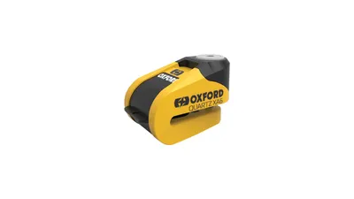Obrázok produktu pre OXFORD Quartz XA6 Zámok brzdového kotúča s alarmom - Ø6 mm žltá/čierna