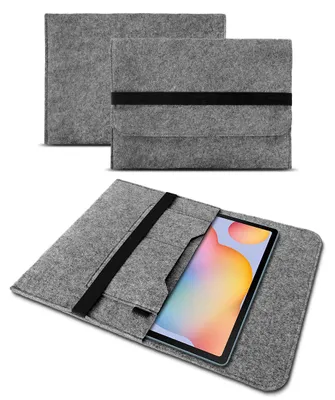 Produktbild von Tablet Tasche Für Samsung Galaxy Tab S11 S10 S9 S8 S7 FE Hülle Filz SchutzhülleFarbe Filz Sleeve:Grau