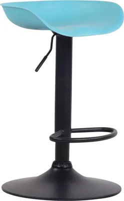 Produktbild von Barhocker Anaheim Kunststoff schwarz blau