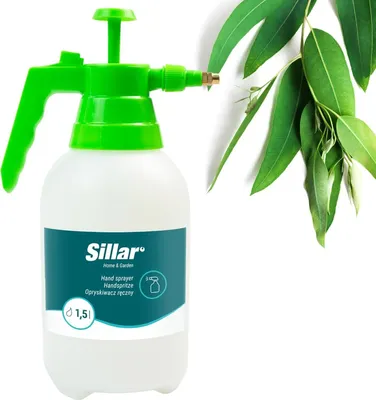 Produktbild von Sillar Handsprüher 1,5l, Drucksprüher, Zerstäuber Leere Sprühflasche mit Verstellbare Sprühkopf, Nachfüllbar Sprühflaschen Leer für Pflanzen, Blumen