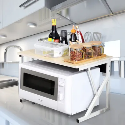 Produktbild von Küchenregal Mikrowellenregal Mikrowellenständer 54*35*34.5cm