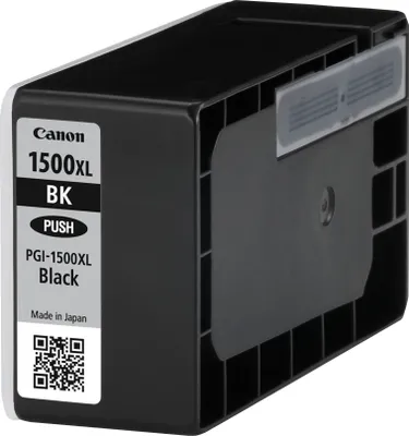 Produktbild von Canon PGI-1500XL BK, Hohe (XL-) Ausbeute, Schwarz, Tinte auf Pigmentbasis, 34,7 ml