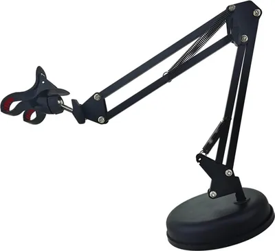 Image de Support de téléphone universel, flexible, rétractable, antirouille, à bras en porte-à-faux, en métal, pour bureau