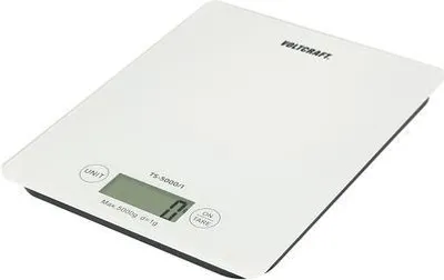 Obrázek produktu pro Dopisní váha Voltcraft TS-5000/1 Váživost (max.) 5 kg Čitelnost 1 g na baterie Bílá (TS-5000/1)