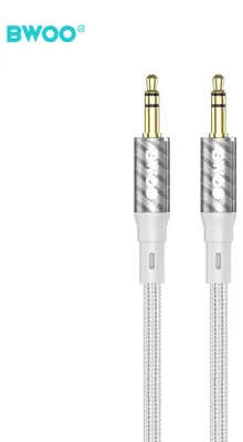 Zdjęcie produktu dla Bwoo Aux075 Kabel Aux Jack 3.5Mm - Jack 3.5Mm Audio Szary