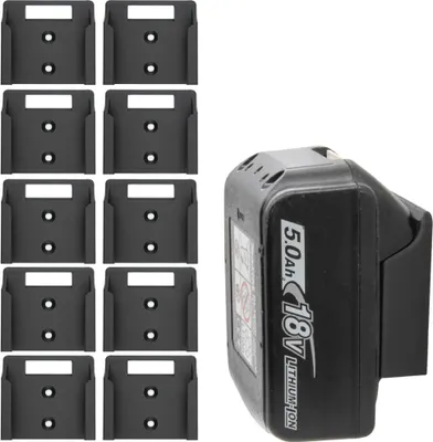 Produktbild von 10x Akku Halter für Makita Halterung Halter Wandhalter Wandhalterung 14,4V / 18V