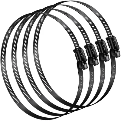 Obrázek produktu pro Spojovací svorky pro potrubí o vnějším průměru 141-165 mm, 4 kusy, barva černá